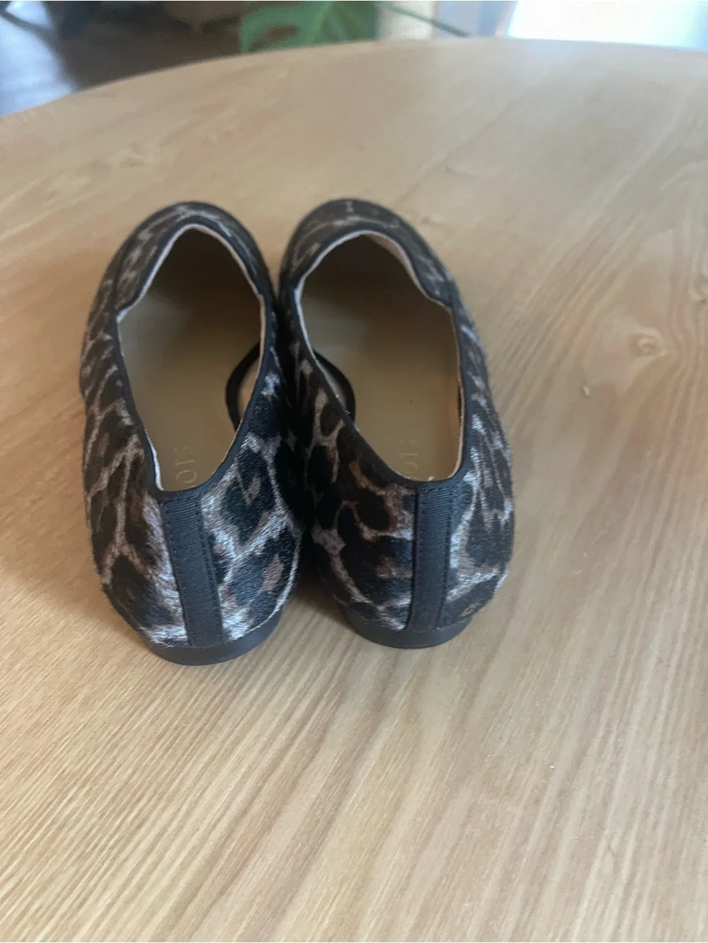 Talbots RYAN LOAFERS - GREY LEOPARD CALF HAIR 8.5M NEW